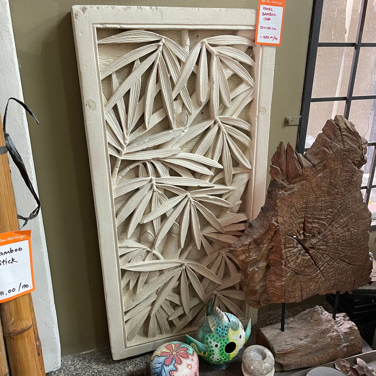 Panel Bamboo Leaf 50cm x 100cm